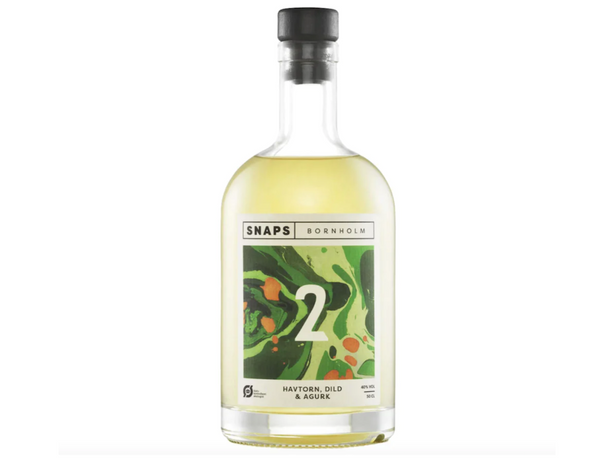 Økologisk snaps med havtorn, dild & agurk (40% / 50 cl) fra Bornholm