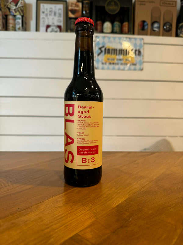 B:3 Barrel-aged Stout - 33cl, 10,5%, Imperial Stout - Blas