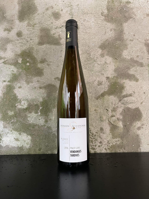 Pinot Gris 'Vendanges Tardives' 2016 - Sent høstet top-hvidvin fra Scheidecker & Fils, Alsace