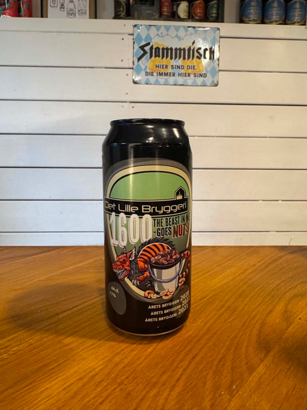 1600 the Beast In Me - Goes Nuts - 44cl, 11%, Imperial Stout - Det Lille Bryggeri