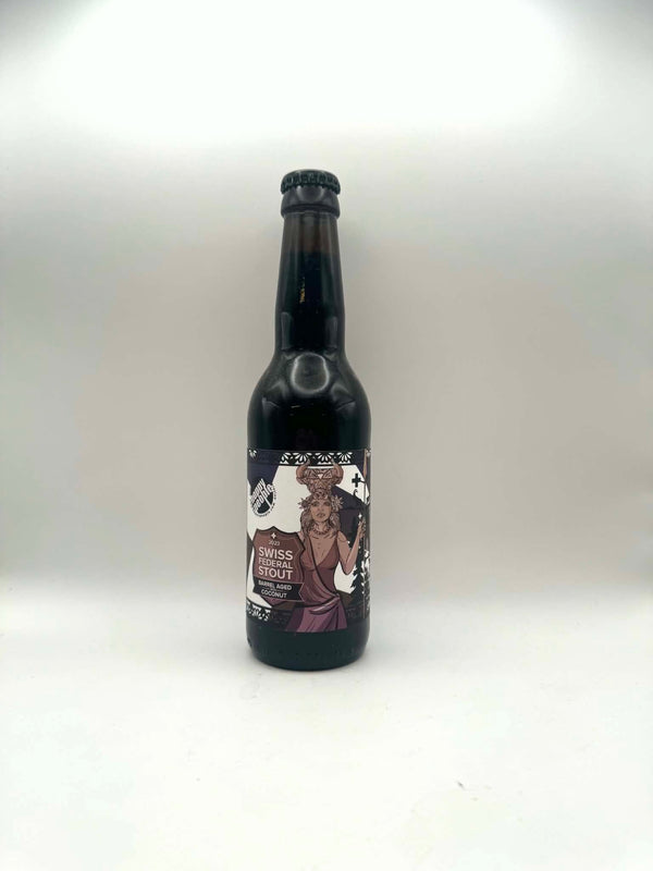 Barrel Aged Swiss Federal Stout 2023 - Coconut Edition - 33cl, 15,7%, Imperial Stout - Hoppy People