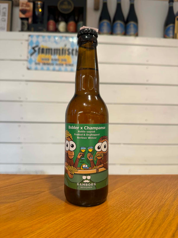 Bobler X Champanse - 33cl, 6,8%, Berliner Weisse - Gamborg Bryghus