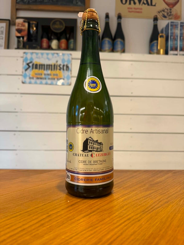 Cidre artisanal Château de Lézergué - 75cl, 5,5%, Cider - Cidrerie du Château de Lézergué