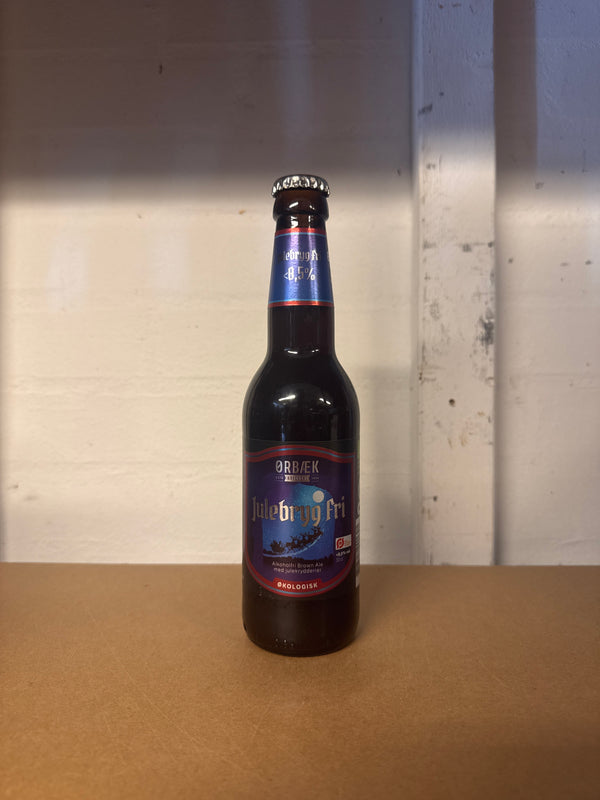 Julebryg Fri - 33cl, 0,5%, alkoholfri Øl - Ørbæk