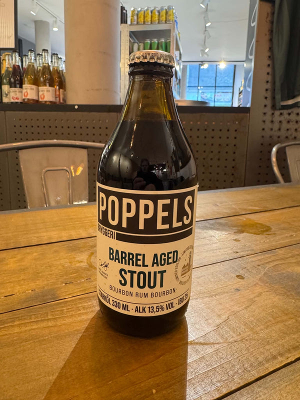Barrel Aged Stout Bourbon Rum Bourbon - 33cl, 13,5%, Barrel Aged Stout - Poppels