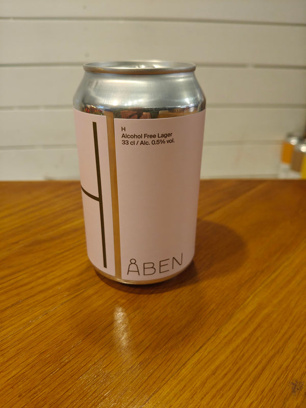 H Alcohol free lager - ÅBEN - 33 cl. - 0,5%