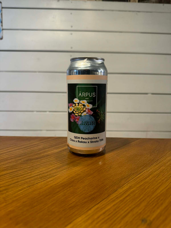 Ārpus X Celestial Beerworks QDH Peacharine X Citra X Rakau X Strata TIPA - 44cl, 10%, Triple IPA - Ārpus