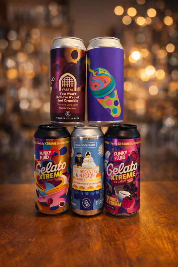 Premium Sour-smagekassen (4+ rating på Untappd) m/ 5 øl