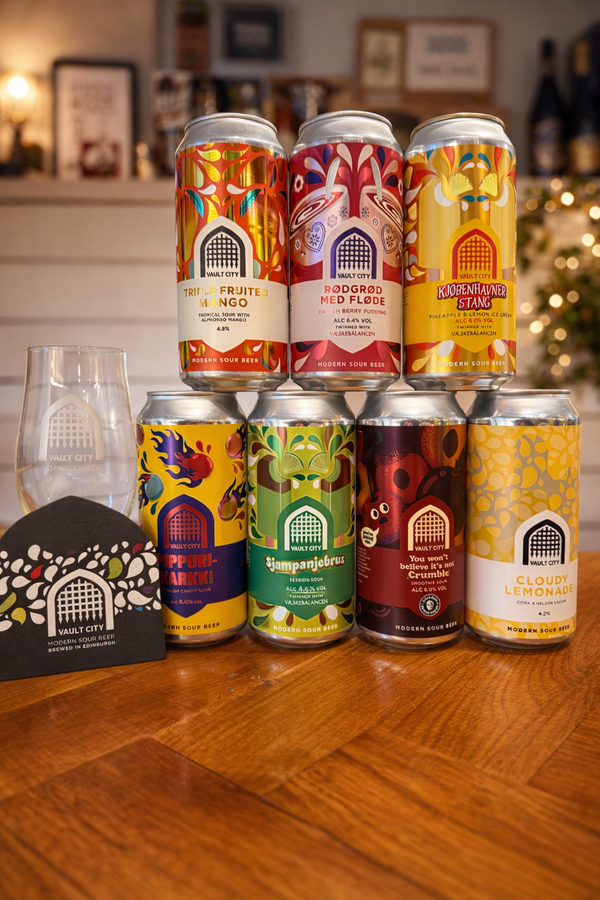 Stor Vault City Pakke m/7 Øl + Glas og Coaster