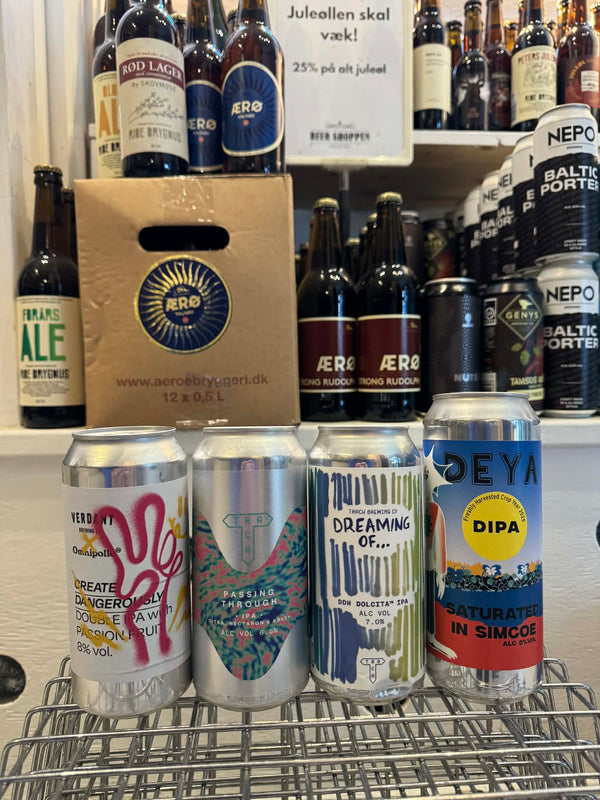 Engelsk IPA-sæt med 4 topbedømte IPA'er