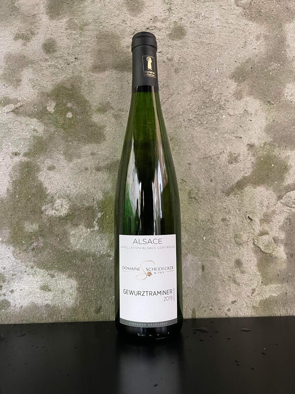 Gewurztraminer 2019 - Sød og frugtig hvidvin fra Scheidecker & Fils, Alsace
