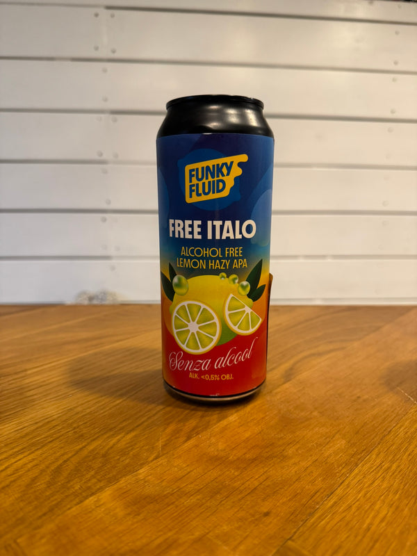 Free Italo - 50cl, 0,5%, Alkoholfri Pale Ale - Funky Fluid