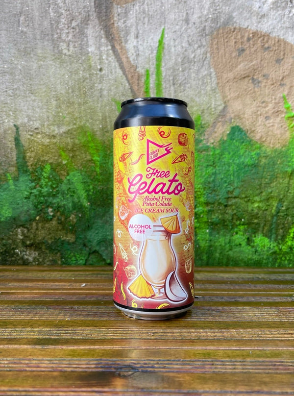 Free Gelato: Piña Colada - 50cl, 0,5%, Alkoholfri Sour - Funky Fluid
