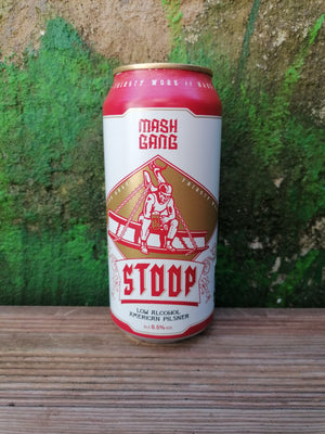 Mash Gang Stoop  0,5%  44cl  Alkoholfri American Pilsner - BeerShoppen