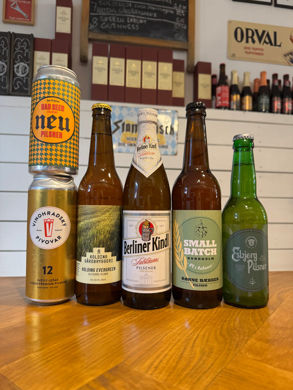 Pilsner-pakken! med 6 fremragende pilsnere
