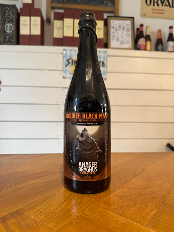 Double Black Mash (2023) Rye Whiskey - 75cl, 14,9%, BA Imp. Stout - Amager Bryghus