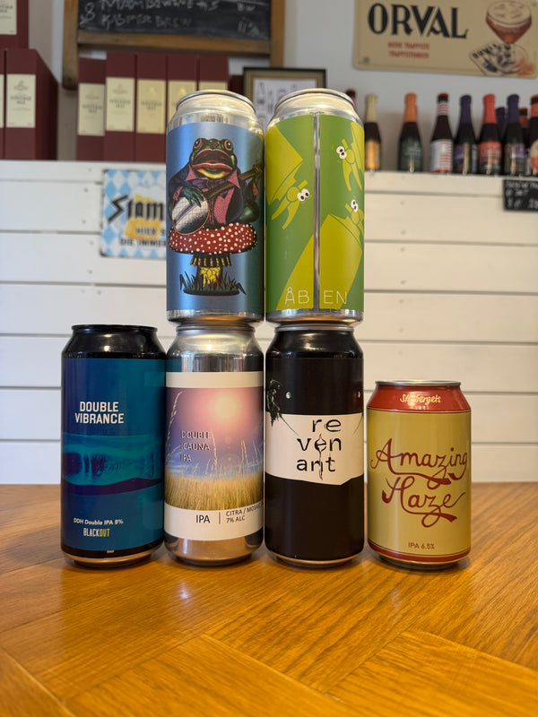 IPA smagekasse med 6 spændende India Pale Ale's