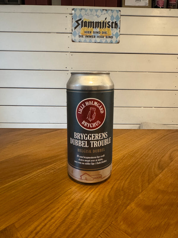 Byggerens Dubbel Trouble - 50cl, 7,2%, Belgisk Dubbel - Lille Holmgård Bryghus