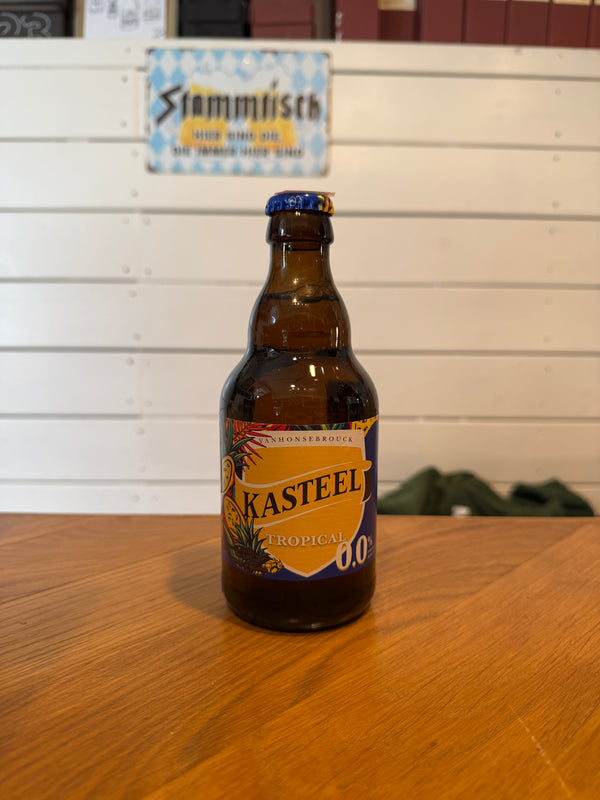 Kasteel Tropical 0,0 - 33cl, 0%, Alkoholfri Fruit Bier - Kasteel Brouwerij Vanhonsebrouck