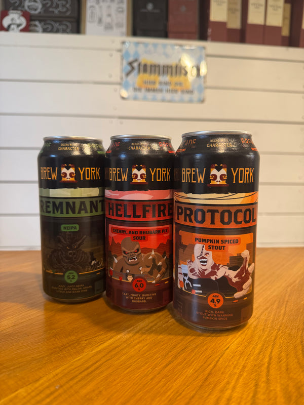 Spil inspireret Halloween  ølsæt fra Brew York m/3 øl