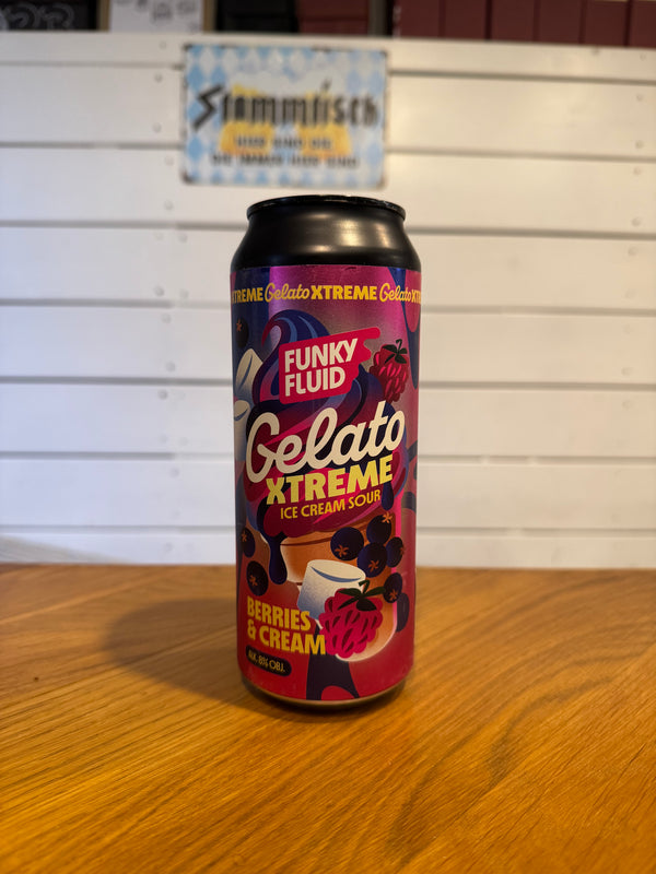 Gelato Xtreme: Berries & Cream - 50cl, 8%, Ice Cream Sour - Funky Fluid