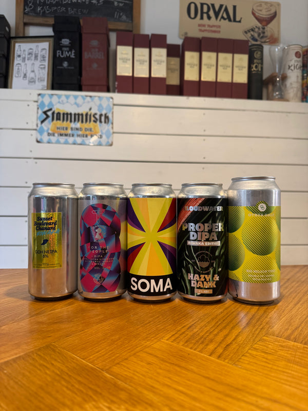 Premium IPA-smagekassen (4+ rating på Untappd) - 5 øl