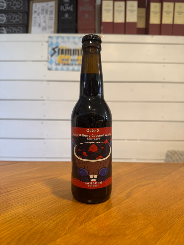 Octo X: Forest Berry Coconut Vanilla Lassi Gose - 33cl, 7,2%, Lassi Gose - Gamborg Bryghus