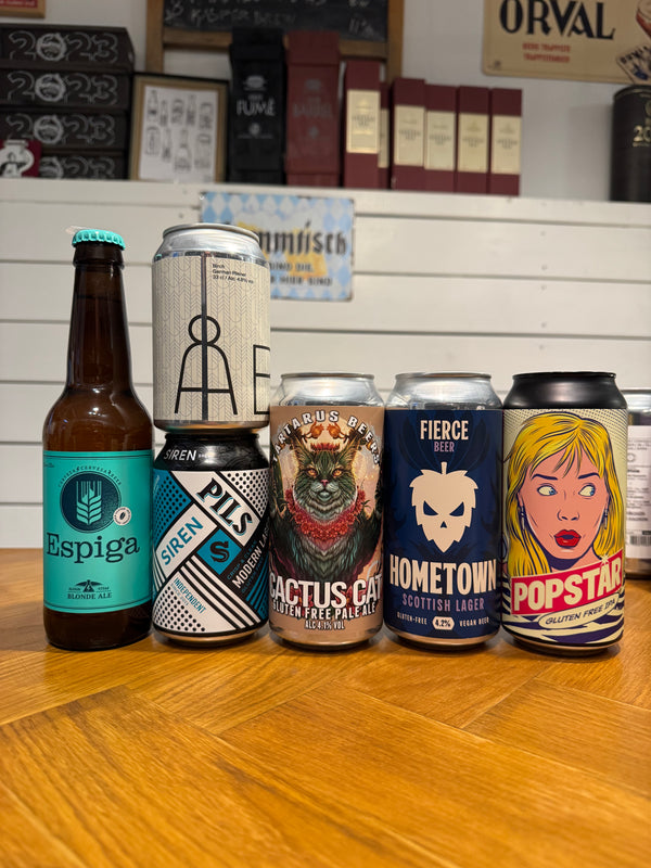 Glutenfri ølsæt inkl 6 øl