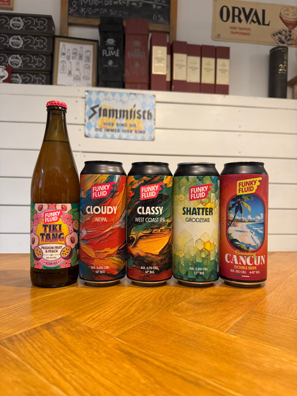 Funky Fluid Ølsæt m/5 øl