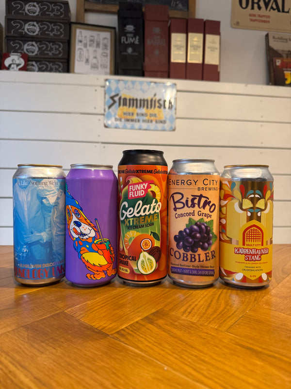 Premium Sour-smagekassen (4+ rating på Untappd) m/ 5 øl