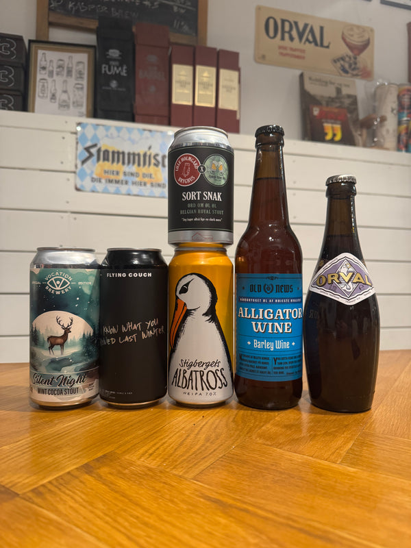 November 2025 månedskassen m/6 forskellige øl