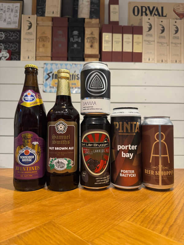 Mørk (mørke ølstile) ølpakke m/ 6 øl