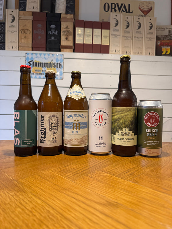 Pilsner-pakken! med 6 fremragende pilsnere