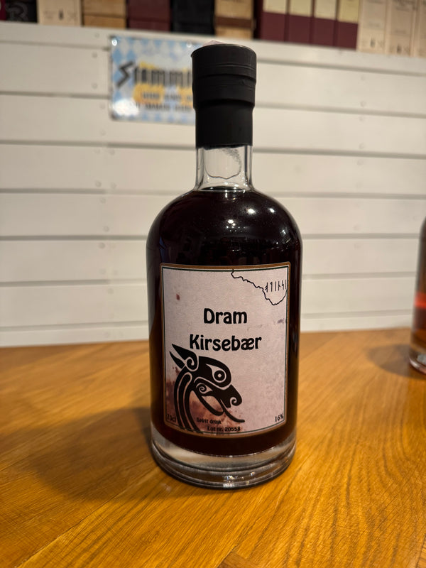 Dram Kirsebær - 70cl, 16%, Mjød - Mjødladen
