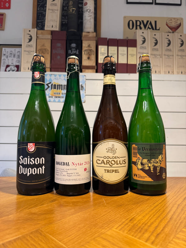 4 Store Flasker til Nytår- 4 x75 cl.