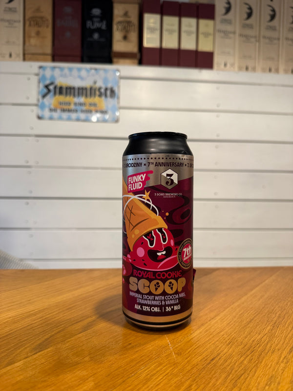 Royal Cookie: Scoop - 50cl, 12%, Pastry Stout - Funky Fluid