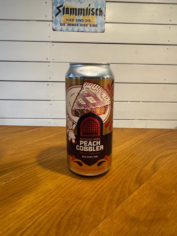 Peach Cobbler - 44cl, 0,5%, Alkoholfri Sour - Vault City