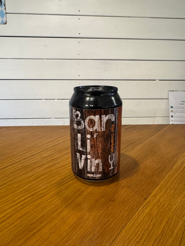 Bar' Li Vin: Rye Bourbon - 33cl, 14%, Barrel Aged Barley Wine - Humleland