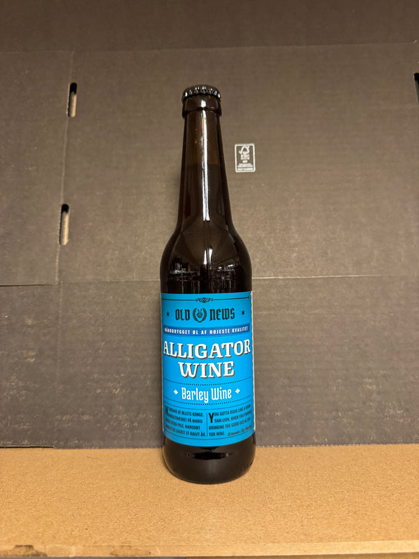 Old News: Alligator Wine - 50cl, 11,5%, Barley Wine - Randers Bryghus