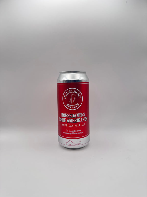 Hønsedamens Røde Amerikaner - 44cl, 5,8%, American Pale Ale - Lille Holmgård Bryghus