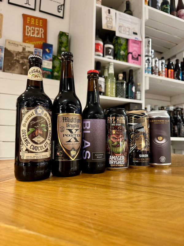 Stout/Porter smagekasse med 6 øl