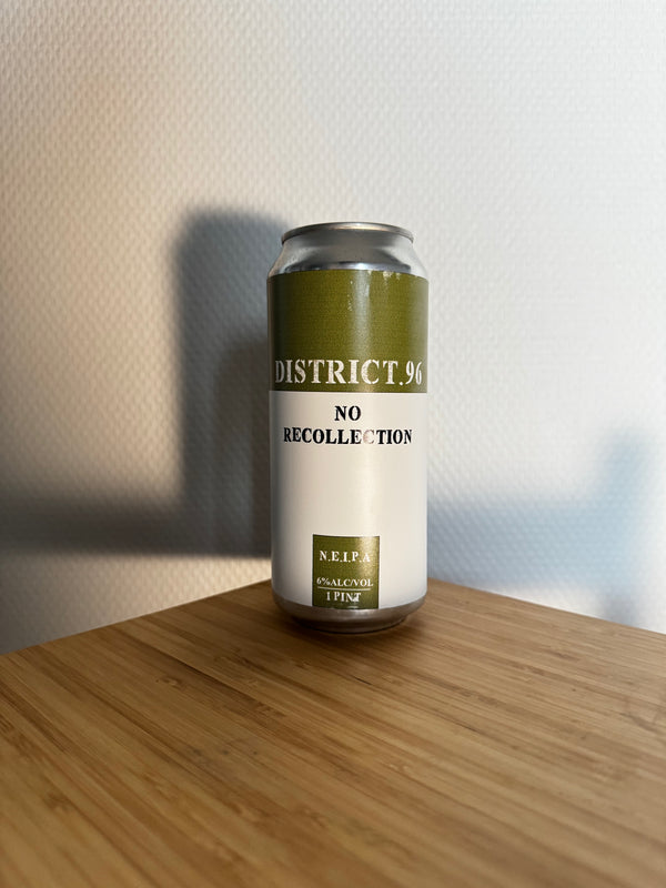 No Recollection - 47,3cl, 6%, New England IPA - District.96