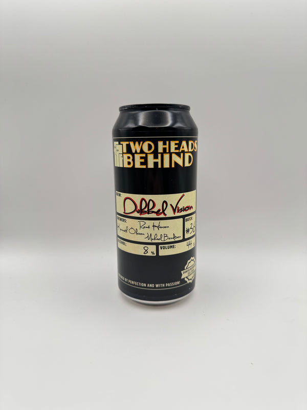 Two Heads Behind: Dubbel Vision - 44cl, 8%, Belgisk Dubbel - Det Lille Bryggeri
