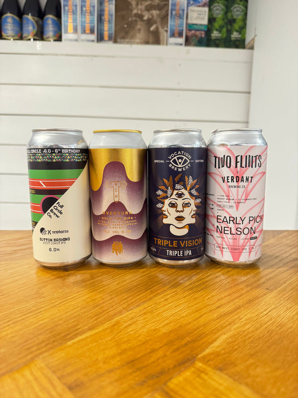 Engelsk IPA-sæt med 4 topbedømte IPA'er