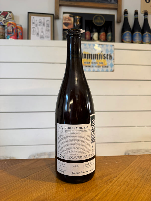 3 Fonteinen Oude Lambik 2017 (seizoen 22|23) - 75cl, 6,9%, Lambic - Brouwerij 3 Fonteinen
