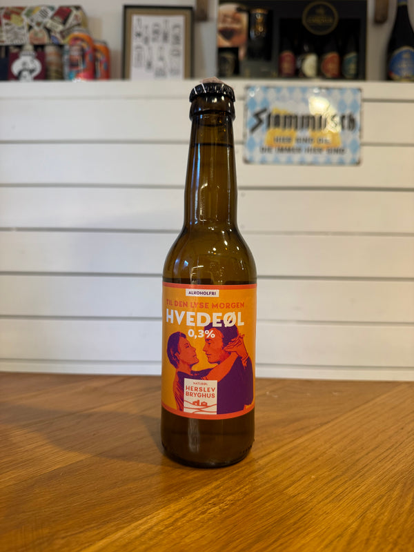 Til Den Lyse Morgen Hvedeøl - 33cl, 0,3%, Alkoholfri Hvedeøl - Herslev Bryghus