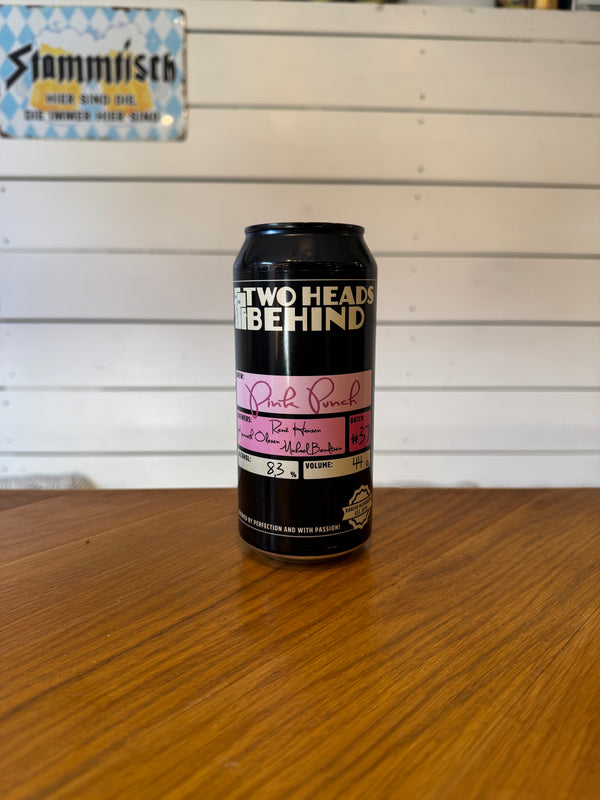 Two Heads Behind: Pink Punch - 44cl, 8,3%, Berliner Weisse - Det Lille Bryggeri