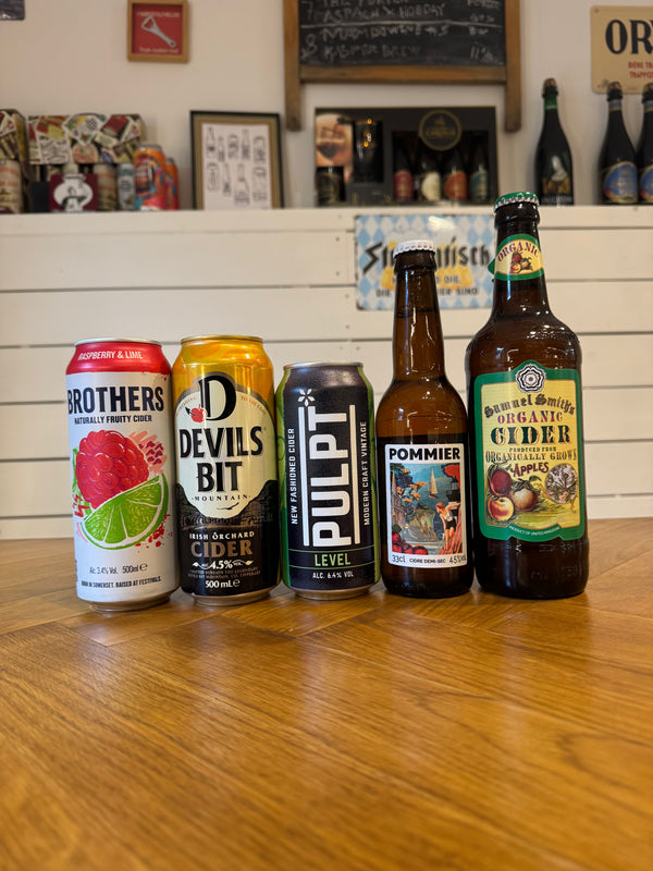 Dejlig Cider Pakke m/5 ægte cidere