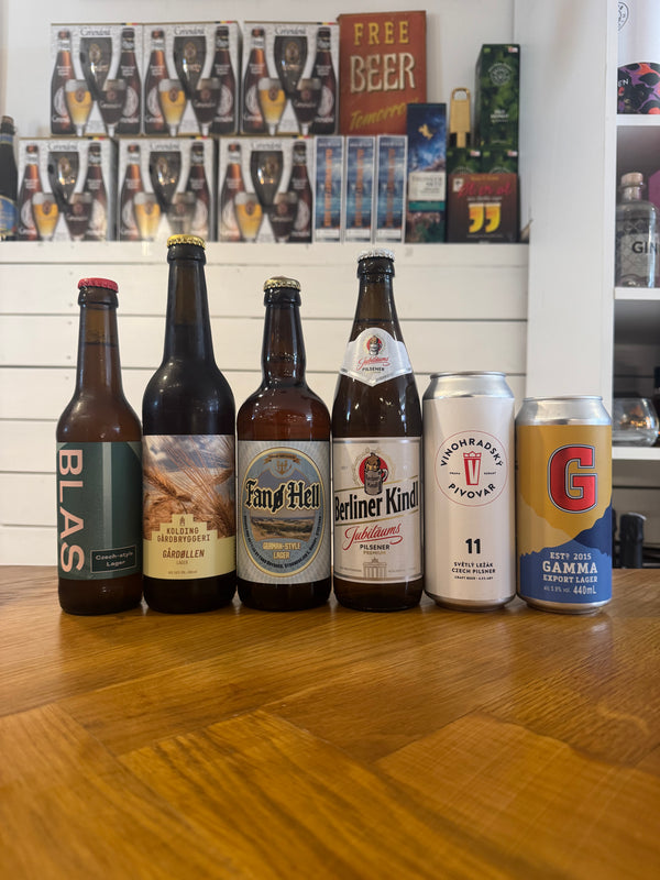 Pilsner-pakken! med 6 fremragende pilsnere