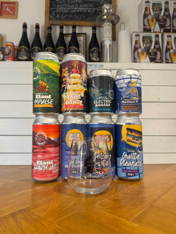 Piggy Brewing Smagekasse inkl. glas / 8 øl